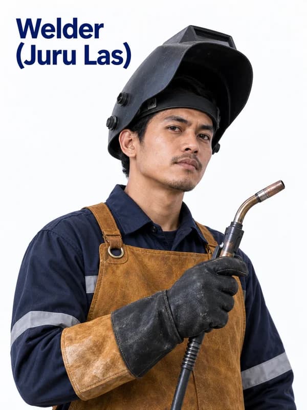 Petugas/konsultan untuk layanan Welder (Juru Las)